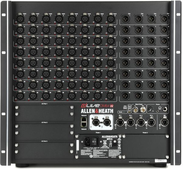 Allen & Heath dLive DM64 MixRack stage I/O rack