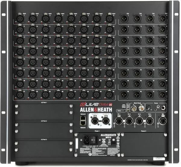 Allen & Heath dLive DM64 MixRack stage I/O rack