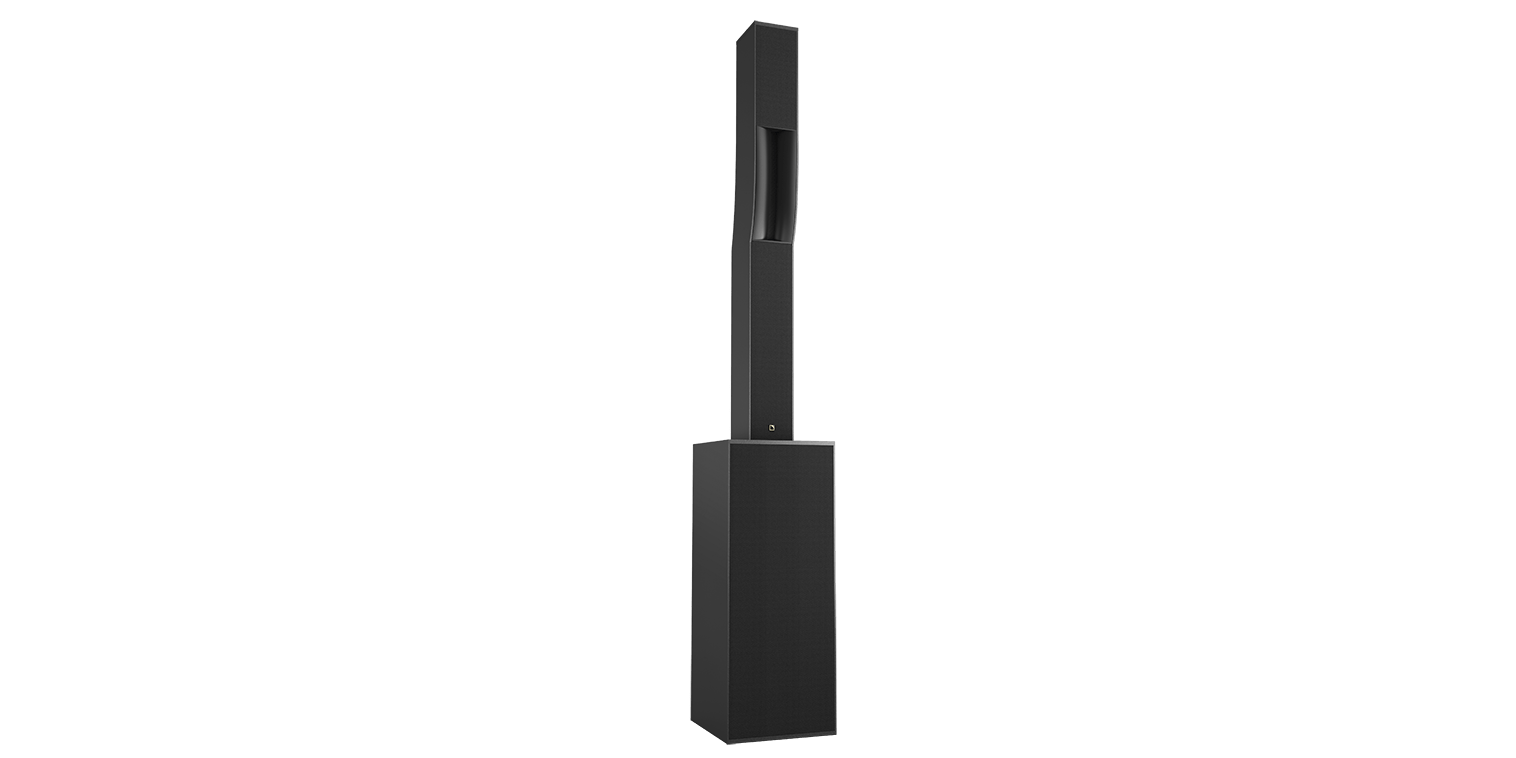 L-Acoustics Syva line array on Syva Low sub