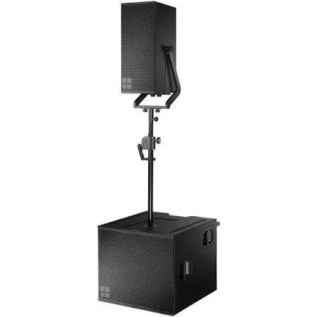 d&b audiotechnik V7P on subwoofer pole mount